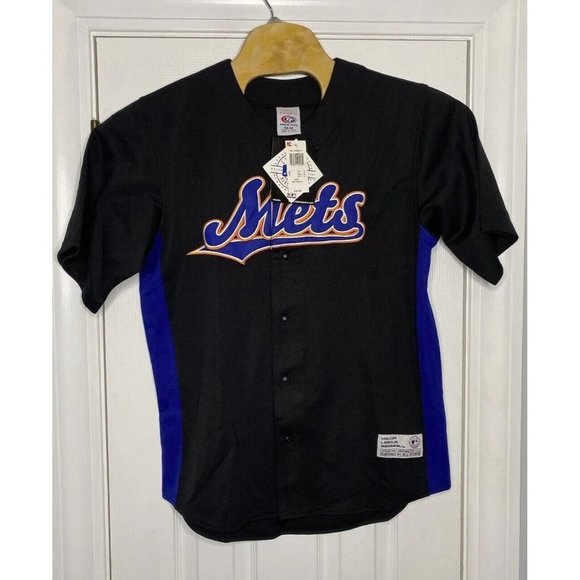 True Fan Mens MLB New‎ York Mets Carlos Beltran #15 Jersey Black Medium New - Picture 1 of 8